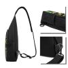 Crossbody Sling Backpack Sling Bag for Men Women Cross Chest Bag Shoulder Bag Lemon and Flower Travel Hiking Daypack view 2