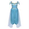 winying Women Halloween Arabian Princess Cosplay Costume Sequins Belly Dance Romper Jumpsuit Fancy Dress Lake Blue 3X-Large view 3
