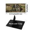 2 PCS AliPlus Blood Type Patches AB -NEG- Patch IR Infrared Reflective Patch Laser Cut Tactical Morale Patches Hook and Loop(3.35x2 inch CP) view 2