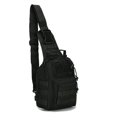 Tactical Compact EDC Sling Bag, Tactical Sling Bag Military Shoulder Backpack, Tactical Shoulder Bag for Men(Black)