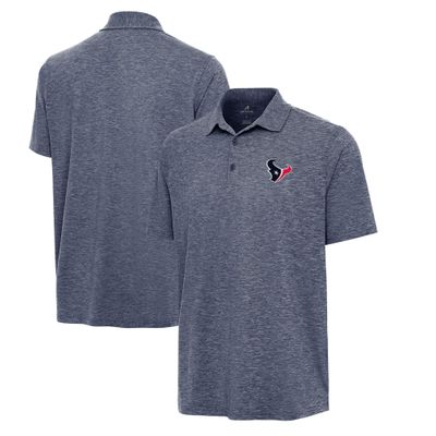 Antigua Men's Heather Navy Houston Texans Par 3 Polo