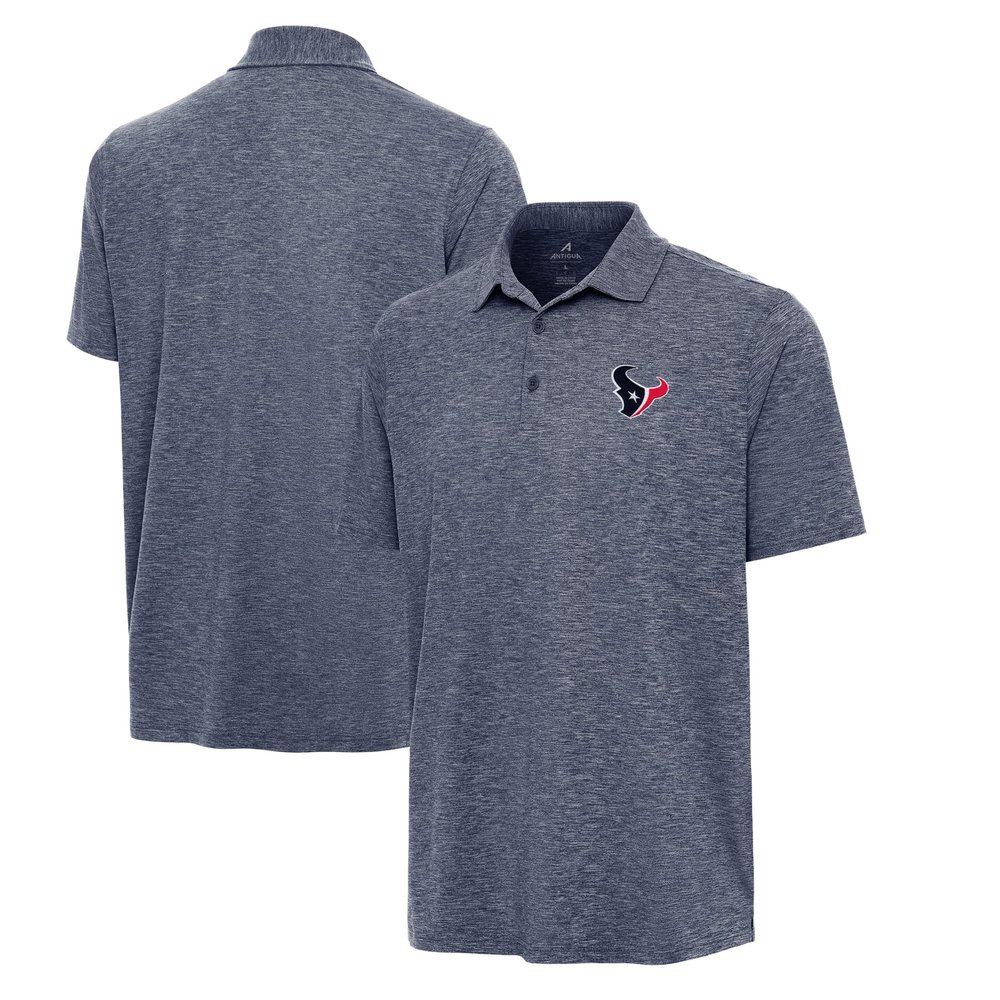 Antigua Men's Heather Navy Houston Texans Par 3 Polo