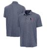 Antigua Men's Heather Navy Houston Texans Par 3 Polo view 1