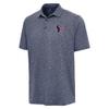 Antigua Men's Heather Navy Houston Texans Par 3 Polo view 2