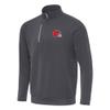 Antigua Men's Pewter Cleveland Browns Generation Quarter-Zip Pullover Top view 1