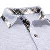 Men Fall Winter Polo Shirts Long Sleeved Flip Collar Tops Pocket Button V Neck T Shirts Golf Casual Sports Tops Mens Casual Shirts White L view 3