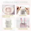 Cup Accessories Set for Stanley 30oz 40oz, Water Bottle Cup Handle Strap Letter Charms Sticker & Butterfly Straw Cover Topper (Pink L) view 4