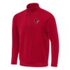 Antigua Men's Red Houston Texans Generation Quarter-Zip Pullover Top view 1