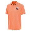 Antigua Men's Heather Orange Cleveland Browns Par 3 Polo view 2