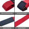 APEXUP Weight Lifting Straps for Weightlifting, Lifting Wrist Straps Gym, Deadlift Strap, Anti Slip Silicone Weightlifting Strap Men Women Powerlifting, Strength Training (Red, 1 Pair) view 2