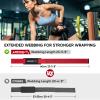 APEXUP Weight Lifting Straps for Weightlifting, Lifting Wrist Straps Gym, Deadlift Strap, Anti Slip Silicone Weightlifting Strap Men Women Powerlifting, Strength Training (Red, 1 Pair) view 3
