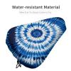 LFDSPYJE Bike Seat Cover for Women Men Tie-dye Blue Bike Seat Cushion Waterproof Bicycle Seat Cover Bike Seat Rain Cover with Drawstring Bike Seat Dust Protective Cushion view 4