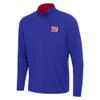 Antigua Men's Royal/Red New York Giants Content Quarter-Zip Pullover Top view 1