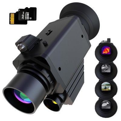 Miasazyr Thermal Monocular, 4K Thermal Imaging Monocular for Adults, 256x192 (60 Hz) Night Vision Scope Infrared Thermal Camera with 11 Mode for Outdoor Camping, Animal Observation
