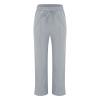 AMIMOJY Deals of The Day Clearance, Linen Pants Women 2024 Casual Palazzo Drawstring Elastic Waist Straight Wide Leg Pant Solid Long Trousers with Pocket, Baggy Sweatpants Grey view 3