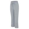 AMIMOJY Deals of The Day Clearance, Linen Pants Women 2024 Casual Palazzo Drawstring Elastic Waist Straight Wide Leg Pant Solid Long Trousers with Pocket, Baggy Sweatpants Grey view 4