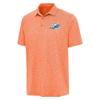 Antigua Men's Heather Orange Miami Dolphins Par 3 Polo view 2