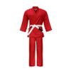 TRUESAGA - Regular Light Weight Karate Open Coat Uniform 8 Oz Cotton Poly Belt Included (Red, 000) view 3