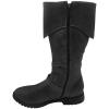 JUNQIAKO Medieval Male Renaissance Pull On Mid Calf Gothic Boots Adult Pirate Boot Halloween Costume Accessory view 4