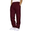 Mens Fleece Sweatpants Heavyweight Baggy Elastic Waist Joggers Pants with Pockets Wide Leg Trousers Sweat Pants view 1