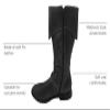 JUNQIAKO Medieval Male Renaissance Pull On Mid Calf Gothic Boots Adult Pirate Boot Halloween Costume Accessory view 3