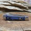 WHISKEY BENT HAT CO. Trapper & Locking Bullcutter Folding Pocket Knife 4.125" Closed Length 440C Stainless Steel Blades (Blue Burst) view 2