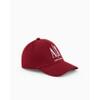 Armani Exchange Men's Icon Logo Baseball Hat, Cabernet/White, One Size view 2