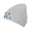 MULIHU Jellyfish Seamless Pattern Beanie Hat for Men Women Winter Warm Knit Hats Ski Hat Skull Cap Gray