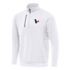 Antigua Men's White Houston Texans Generation Quarter-Zip Pullover Top view 1