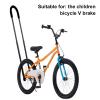 Makamsui Children Cycling Bike Safety Trainer Handle Balance Push Bar, Premium Push Stick for Enhanced Balance, Stability, Comfort and Control, Non-slip Sponge Wrapped Black view 2