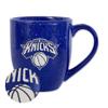 Rico Industries NBA Basketball New York Knicks Primary 16 oz Team Color Laser Engraved Speckled Ceramic Coffee Mug view 1