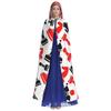 Chess Pattern Cape Cloak Adults Hooded Cloak For Women Men Halloween Costumes Christmas Cosplay view 2