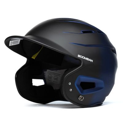 Boombah DEFCON Metallic Fade Batting Helmet Sleek Profile NOSCAE Black/Metallic Royal Blue - Size Senior 7" - 7 3/4"