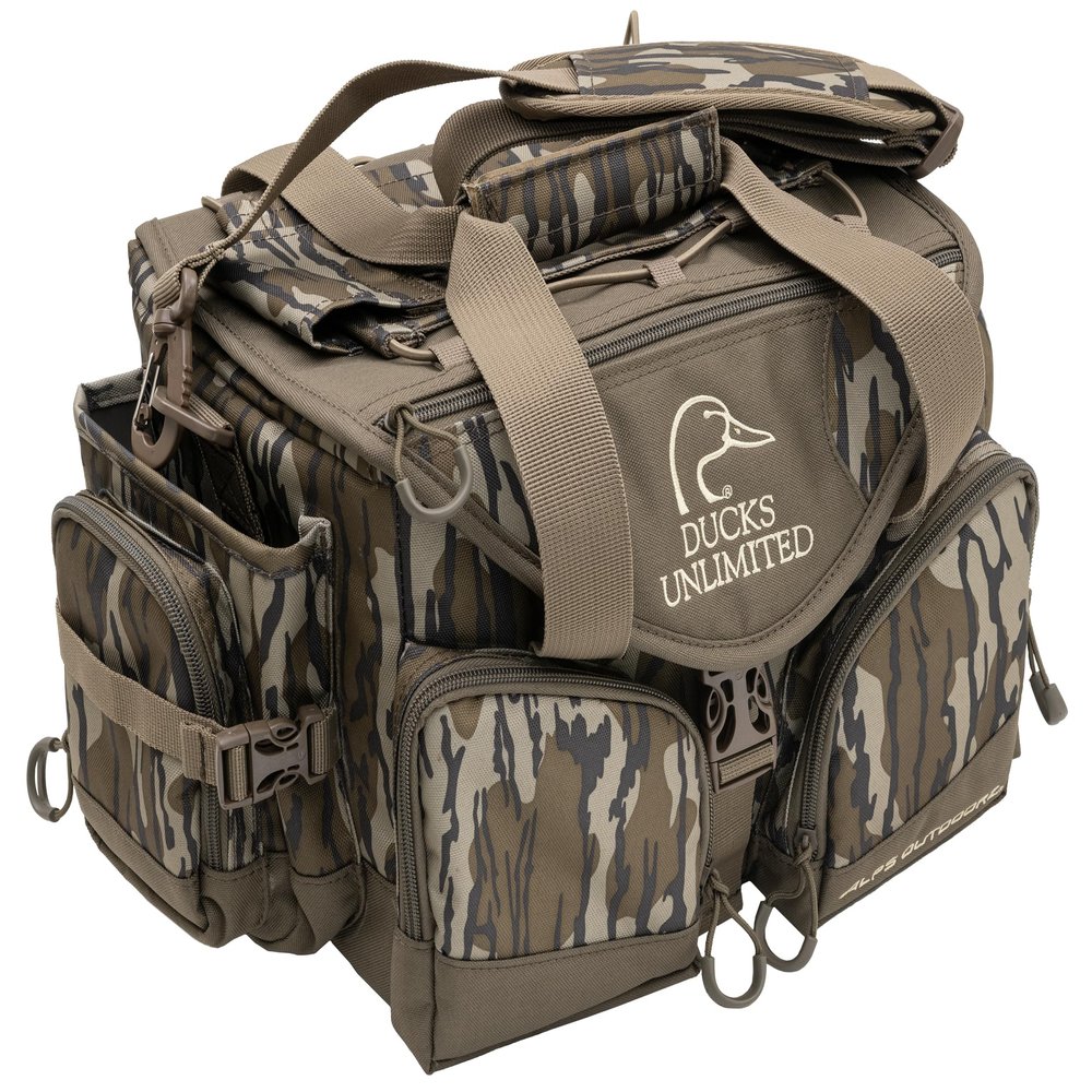 ALPS OutdoorZ Floating Deluxe Blind Bag Waterproof Gear Organizer for Duck Hunting, Floating Equipment Tote with Adjustable Strap, Protective Eyewear Case, Thermos Holder & Customizable Storage