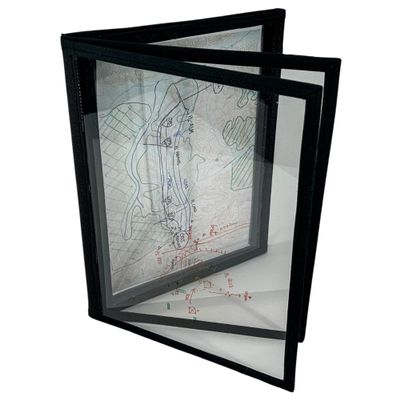 Battle Briefing Board for IBOLC, West Point, OPORD Brief Plexiglass Board, Army, Stealth Black (9 x 12), Made in The USA, Veteran Owned