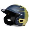 Boombah DEFCON Metallic Fade Batting Helmet Sleek Profile NOSCAE Navy/Metallic Vegas Gold - Size Junior 6 1/4" - 7"