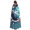 DRTGEDS Space Planet Earth Unisex Adult Halloween Cloak With Hood Long Witch Costume Cosplay Capes Magician Cloak view 4