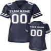 Custom Replica Football Jerseys for Women Personalized Team Name & Number Football Jerseys 2 Sided (True Navy-2XL) view 1