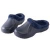 Fox Valley Traders Womens Fleece Lined Clogs for Indoor and Outdoor Use, Navy Blue, Size 10 view 1