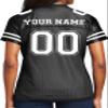 Custom Replica Football Jerseys for Women Personalized Team Name & Number Football Jerseys 2 Sided (Black-4XL) view 3