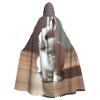 DRTGEDS Cry White Rabbit Unisex Adult Halloween Cloak With Hood Long Witch Costume Cosplay Capes Magician Cloak view 1