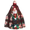 DRTGEDS Merry Christmas Santa Claus Gift Unisex Adult Halloween Cloak With Hood Long Witch Costume Cosplay Capes Magician Cloak view 1