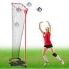 Volleyball Setter Training Equipment Net with Portable Cart with Wheels, Volleyball Practice Equipment 5 Height Options and Adjust The Target Hoop Angle by 10 Angles view 1