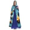 DRTGEDS Origami Paper Cranes Unisex Adult Halloween Cloak With Hood Long Witch Costume Cosplay Capes Magician Cloak view 2