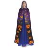 DRTGEDS Happy-Halloween-Day-Trick-Or-Treat Unisex Adult Halloween Cloak With Hood Long Witch Costume Cosplay Capes Magician Cloak view 2