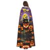 DRTGEDS Happy-Halloween-Day-Trick-Or-Treat Unisex Adult Halloween Cloak With Hood Long Witch Costume Cosplay Capes Magician Cloak view 4