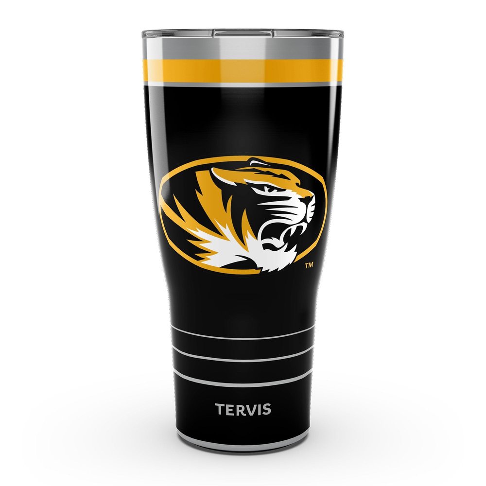 Tervis Traveler Missouri Tigers - MVP Triple Insulated Tumbler Travel Cup Keeps Drinks Cold & Hot, 30oz, Stainless Steel