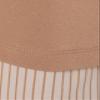 Adrianna Papell Diffusion Women's Print 3/4 Sleeve Open Vneck Knit Twofer, Cocoa W/Cocoa Light Stripe, L view 3