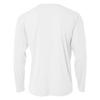 A4 Men's Cooling Polyester Performance Long Sleeve T-Shirt, White, 3X-Large, 3 Pack view 3