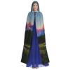 DRTGEDS Grand Teton National Park Unisex Adult Halloween Cloak With Hood Long Witch Costume Cosplay Capes Magician Cloak view 2